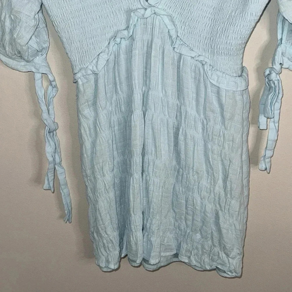 Lovers + Friends Finnegan Dress Light Blue Size XS Coquette Feminine - Picture 5 of 9